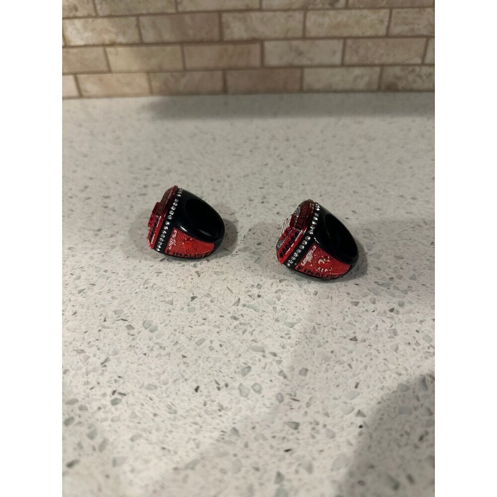 Victory Rings-‎ Black/Red bundle includes two - Picture 2 of 5